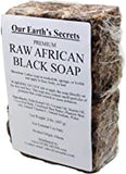 Our Earth's Secrets Natural Raw African Black Soap, 2 lbs