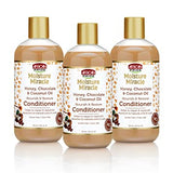 African Pride Moisture Miracle Honey, Chocolate & Coconut Oil Conditioner (3 Pack)