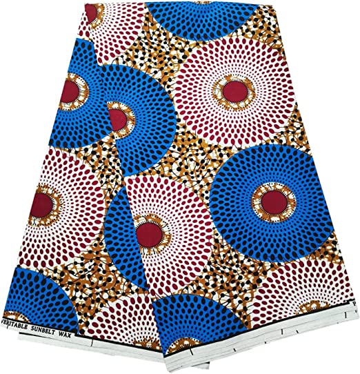 Authentic YLT Wax African Wax Fabric Print 6 Yards