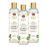 African Pride Moisture Miracle Hydrate & Renew Curl Milk & Hair Detangler (3 Pack)