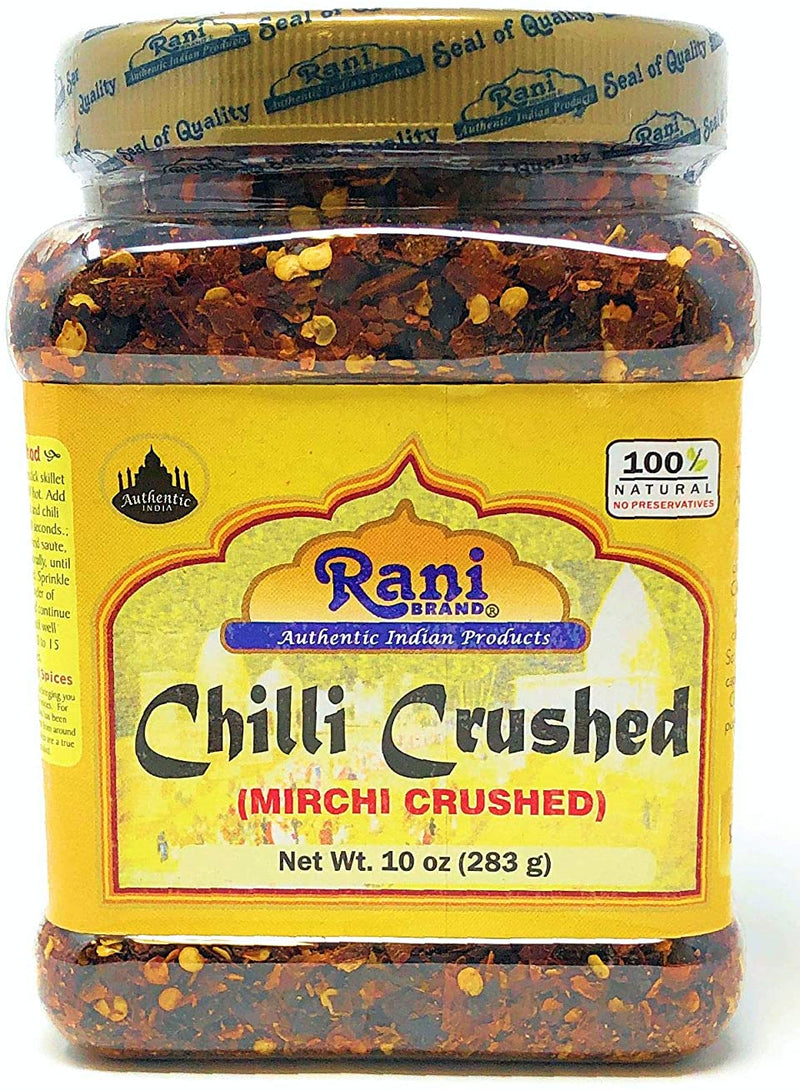 Rani Crushed Chilli (Pizza Type Cut) Indian Spice 10oz (283g) ~ All Natural, No Color added, Gluten Friendly | Vegan | NON-GMO | No Salt or fillers
