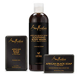 SheaMoisture Bath Face Skin care Kit Body Cleanser for Dull Skin African Black Soap Made with Fair Trade Shea Butter, Aloe Vera