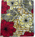 Authentic African Polyester Ankara Kente Wax Print 6 Yards (ADWAXDA)