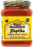 Rani Paprika (Deggi Mirch) Spice Powder, Ground 16oz (454g) ~ All Natural, Salt-Free | Vegan | No Colors | Gluten Friendly | NON-GMO | Indian Origin