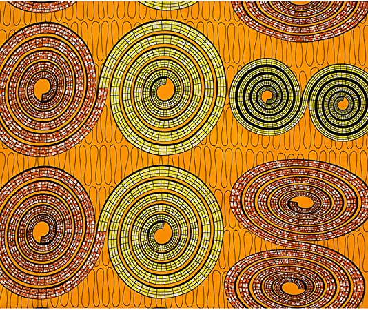 Authentic BintaRealWax African Ankara Fabric Print 6 yards