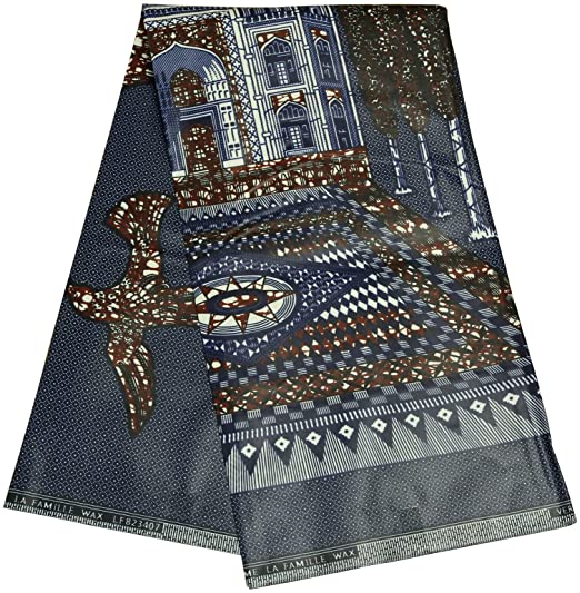 Authentic YLT Wax African Wax Fabric Print 6 Yards