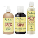 SheaMoisture Strengthen and Restore Shampoo, Conditioner and Styling Lotion