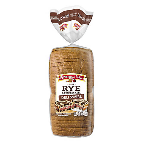 Pepperidge Farm Jewish Rye and Pumpernickel Deli Swirl Bread
