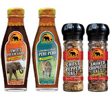 African Dream Foods Sweet n Spicy Hot Sauce and Seasonings Gift Pack (4 pack)