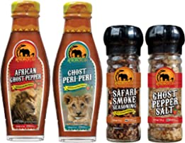 African Dream Foods Spooky Hot Sauce and Seasonings Gift Pack (4 pack)