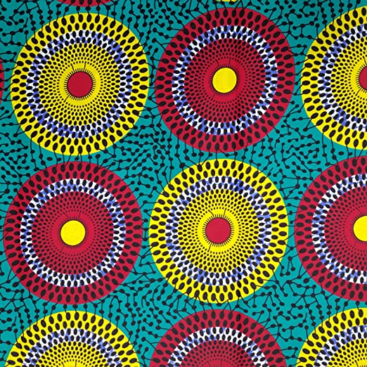 Authentic YLT Wax African Wax Fabric Print 6 Yards