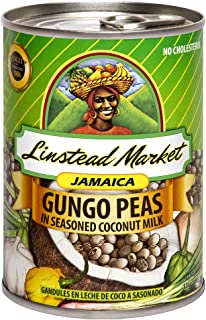 Linstead Market Jamaica Gungo Peas (Pigeon Peas) in SEASONED Coconut Milk, 13oz