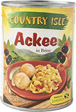 Country Isle Jamaican Ackee in the Can, Perfect with Saltfish and Breadfruit, Tree Fresh (Single Can)