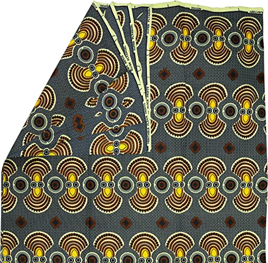Authentic YLT Wax African Wax Fabric Print 6 Yards