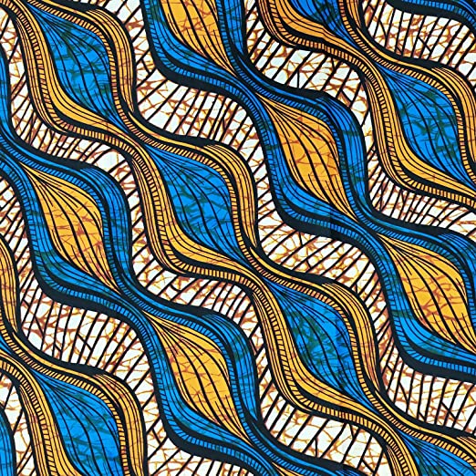 Authentic YLT Wax African Wax Fabric Print 6 Yards