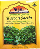 Rani Fenugreek Leaves Dried (Kasoori Methi) 14oz (400g) ~ All Natural | Vegan | Gluten Friendly | NON-GMO | Indian Origin