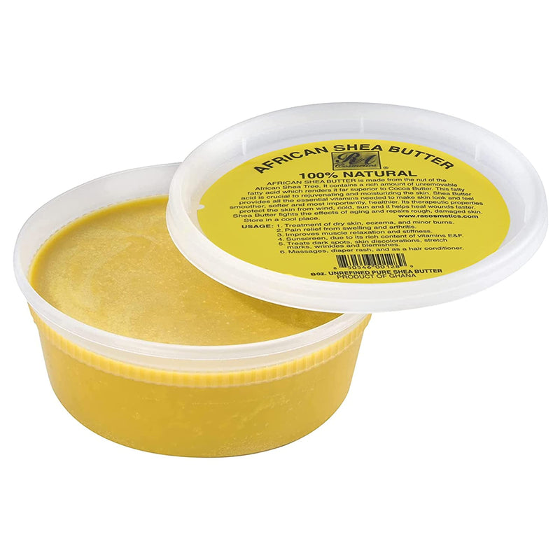 AFRICAN Natural Cosmetics REAL African Shea Butter Pure Raw Unrefined From Ghana (yellow)