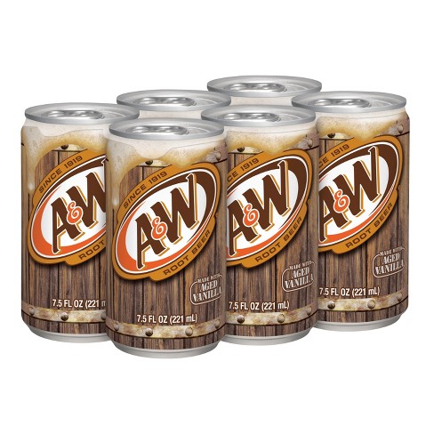 A&W Root Beer 7.5 oz Mini Can (24 pack) Case