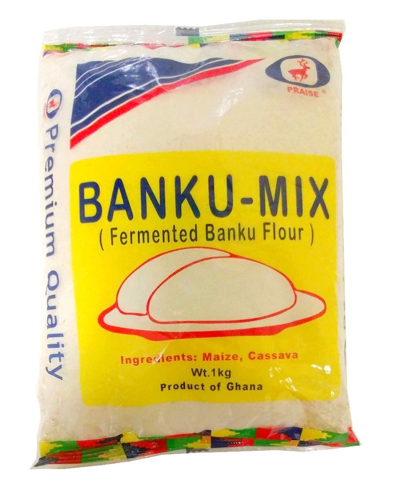 Praise African Fermented Banku Mix Cassava and Maize 2.2LBS