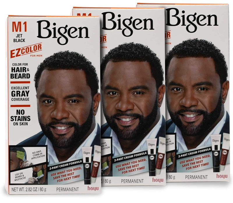 Bigen EZ Color for Men Jet Black - 3 Pack