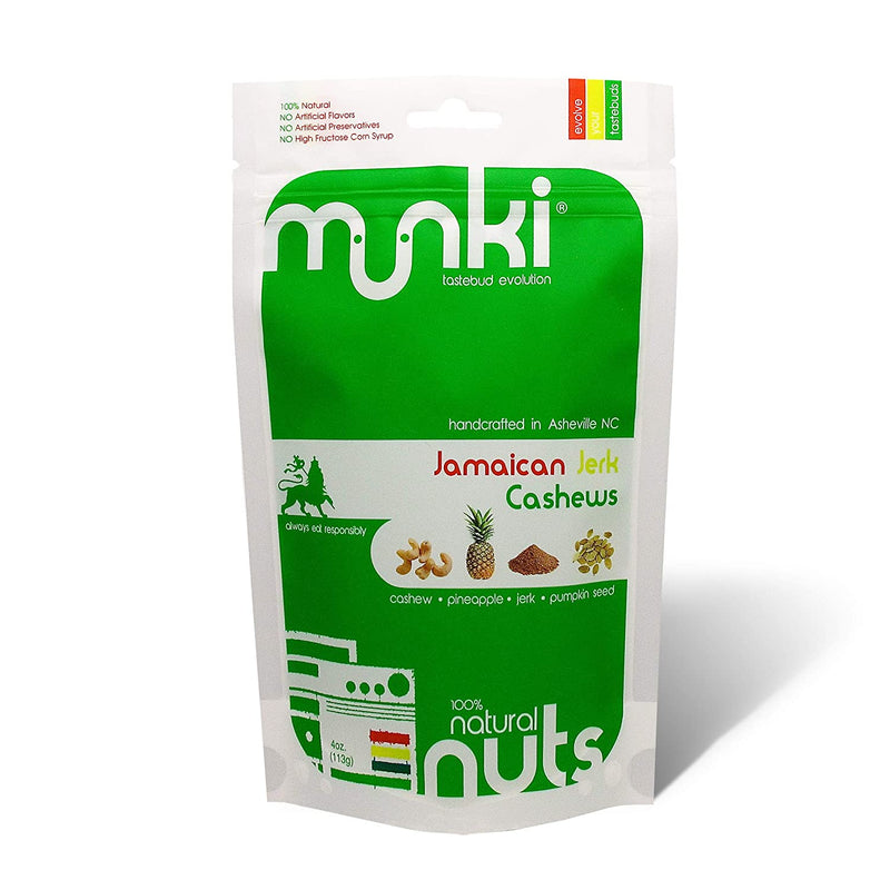 Munki Jamaican Jerk Cashews 4oz X1