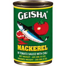 GEISHA MACKEREL WITH CHILLI 16 OZ X 24