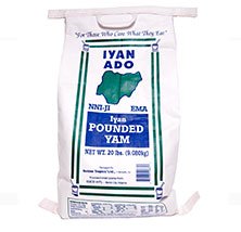 Iyan Ado Pounded Yam 20 lbs x 4 bags