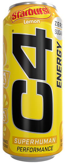 C4 Energy Starburst Lemon 16 oz Can (12pack) Case