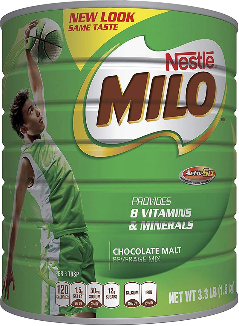 NESTLÉ MILO Chocolate Malt Beverage Mix, 3.3 Pound Can