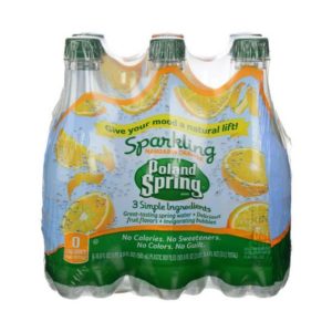 Poland Spring Sparkling Orange 16.9 oz Bottle (24 pack) Case