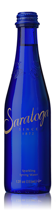 Saratoga Sparkling 12 oz Glass Bottle (24 pack) Case