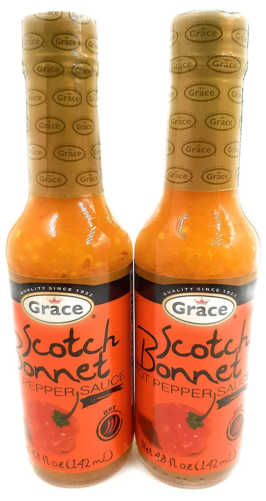 Grace Scotch Bonnet Pepper Hot Sauce 4.8 oz X 2