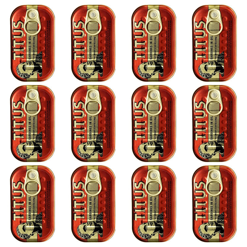 TITUS - SARDINES OIL 50 X 4.25 OZ