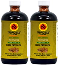 Tropic Isle Living Jamaican Black Castor Oil 8 oz. Pack of 2