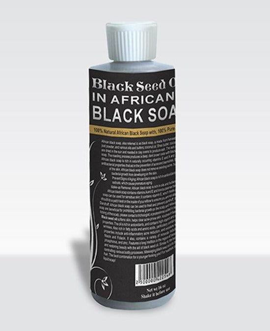 African Black soap with Black Seed Oil 8 Oz