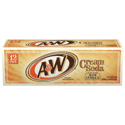 A&W Cream 12 oz Can (24 pack) Case