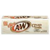 A&W Diet Cream 12 oz Can (24 pack) Case