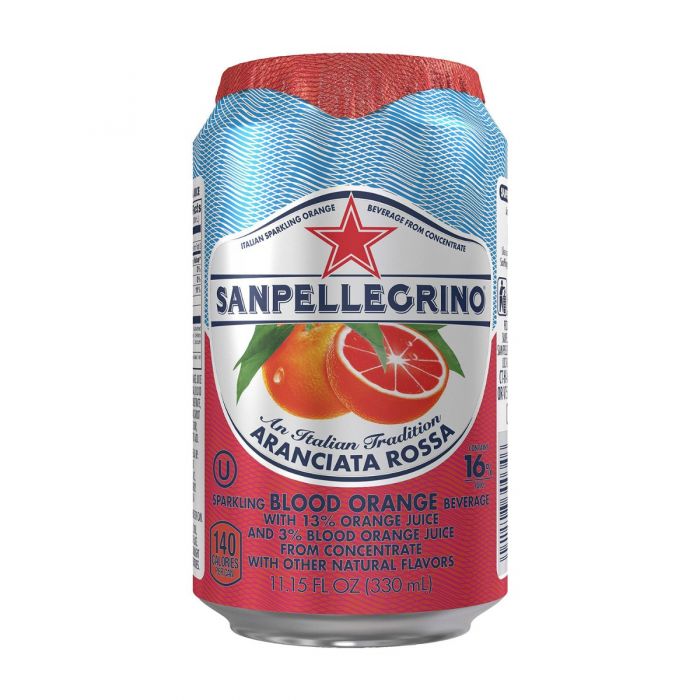 San Pellegrino Aranciata Rossa 11 oz Can (24 pack) Case