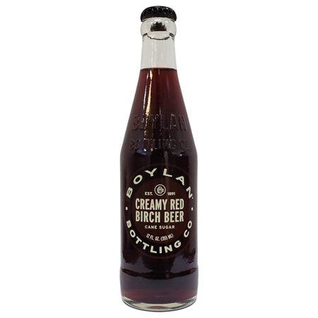 Boylan Creamy Red Birch Beer 12 oz Glass Bottle (24 pack) Case