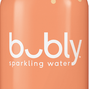 Bubly Peach Sparkling 12 oz Can (24pack) Case