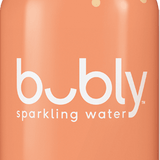 Bubly Peach Sparkling 12 oz Can (24pack) Case