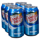 Canada Dry Club Soda 12 oz Can (24 pack) Case