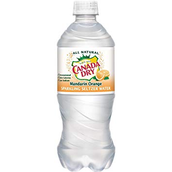 Canada Dry Mandarin Orange Seltzer 20 oz Bottle (24 pack) Case