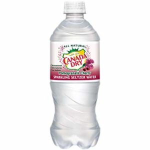 Canada Dry Pomegranate Cherry Seltzer 20 oz Bottle (24 pack) Case