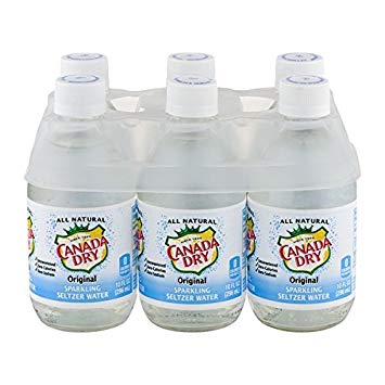 Canada Dry Seltzer 10 oz Glass Bottle (24 pack) Case