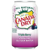 Canada Dry Triple Berry Seltzer 12 oz Can (24 pack) Case