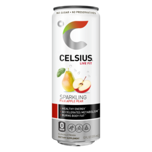 Celsius Sparkling Fuji Apple Pear 12 oz Can (12 pack) Case