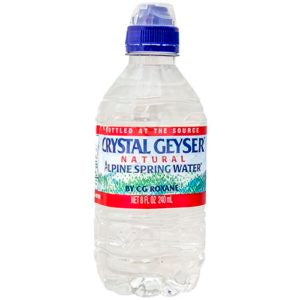 Crystal Geyser 8 oz Sport Cap Bottle (32 pack) Case