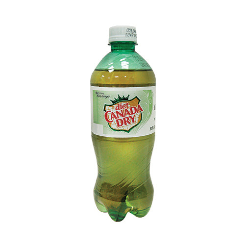 Canada Dry Diet Ginger Ale 20 oz Bottle (24 pack) Case