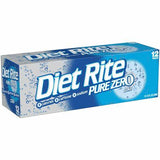 Diet Rite Pure Zero Cola 12 oz Can (24 pack) Case